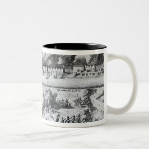 Kampf zwischen den Buccaneers Zweifarbige Tasse