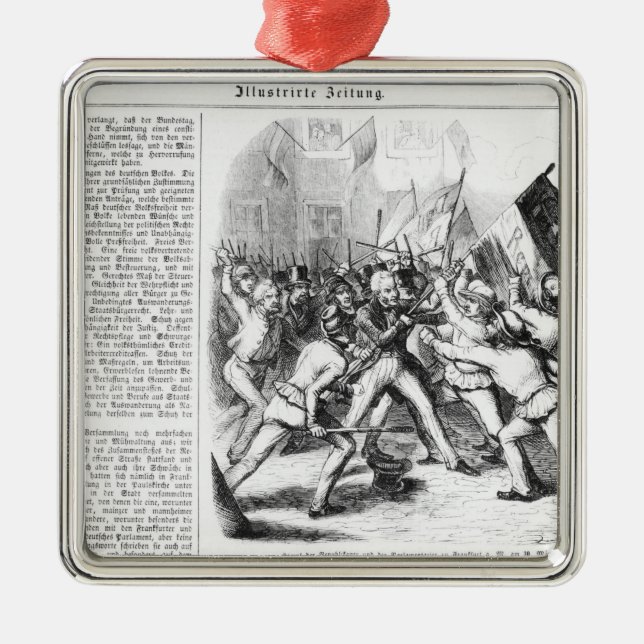 Kampf zwischen den Republikanern u. dem Parlament Silbernes Ornament (Vorne)