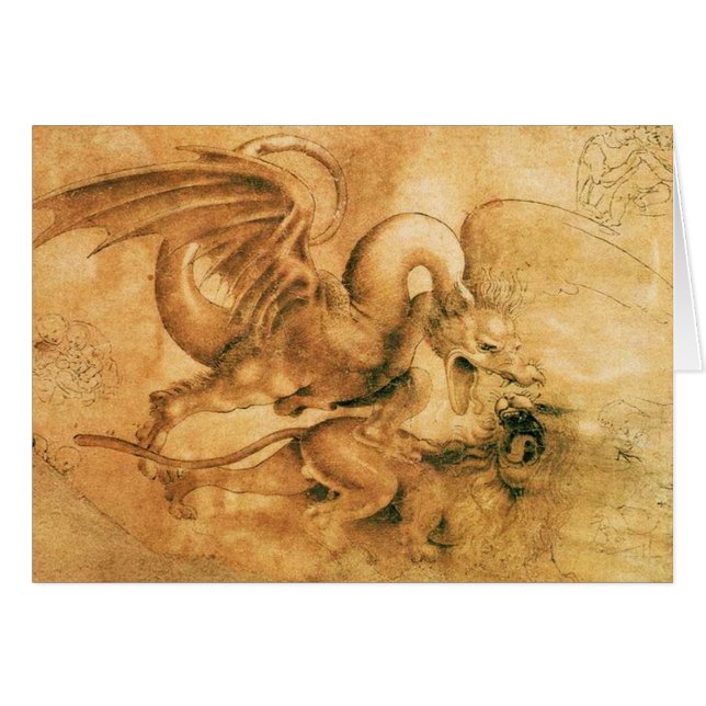 KAMPF ZWISCHEN DRAGON UND LION (Vorderseite (Horizontal))