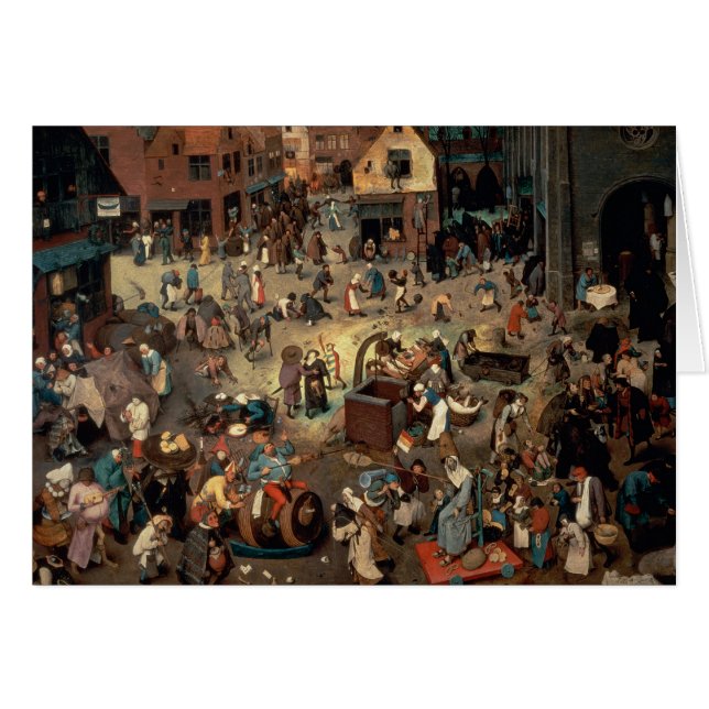 Kampf zwischen Karneval und geliehen, 1559 (Vorderseite (Horizontal))