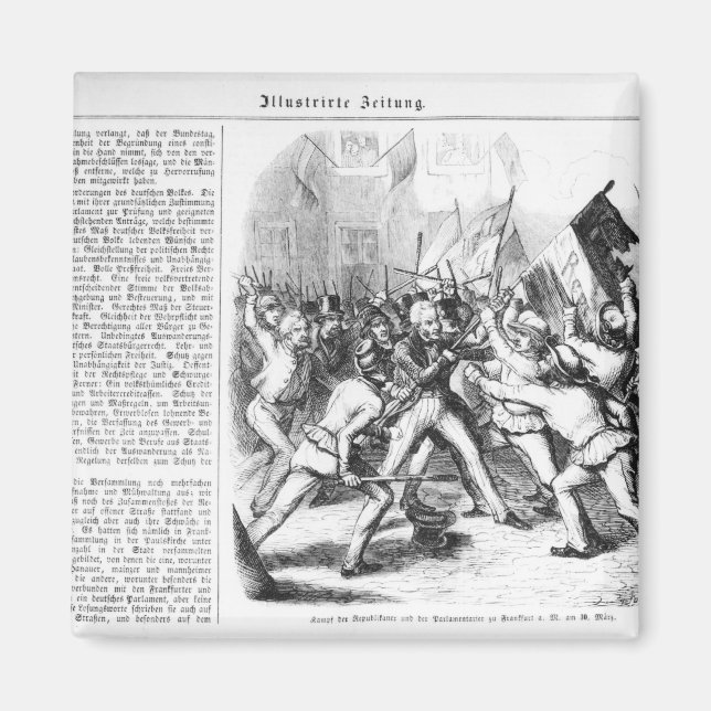 Kampf zwischen Republikanern und Parlament Magnet (Vorne)