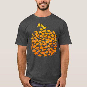 Kampfbots Halloween Pumpkin Bot Collage 144 T-Shirt