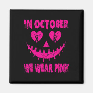 Kämpfe, die dein rosa Jackolantern-T-Shirt erhalte Magnet