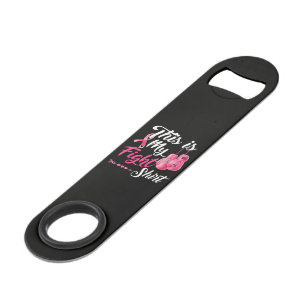 Kämpfe gegen Brustkrebs Pink Ribbon Fighter Boxen Speed Flaschenöffner