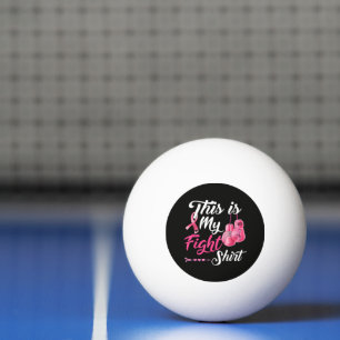 Kämpfe gegen Brustkrebs Pink Ribbon Fighter Boxen Tischtennisball