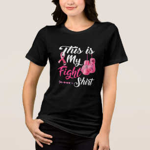 Kämpfe gegen Brustkrebs Pink Ribbon Fighter Boxen Tri-Blend Shirt