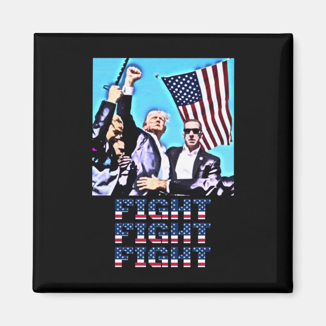 Kämpfe gegen Kundgebung Faustpumpe Magnet (Vorne)