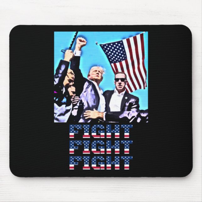 Kämpfe gegen Kundgebung Faustpumpe Mousepad (Vorne)