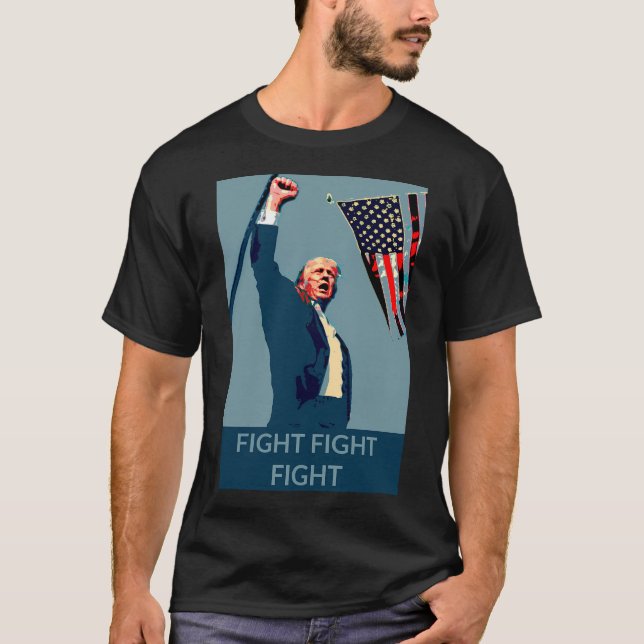 Kämpfe gegen Trump - Bild der Hoffnung T-Shirt (Vorderseite)