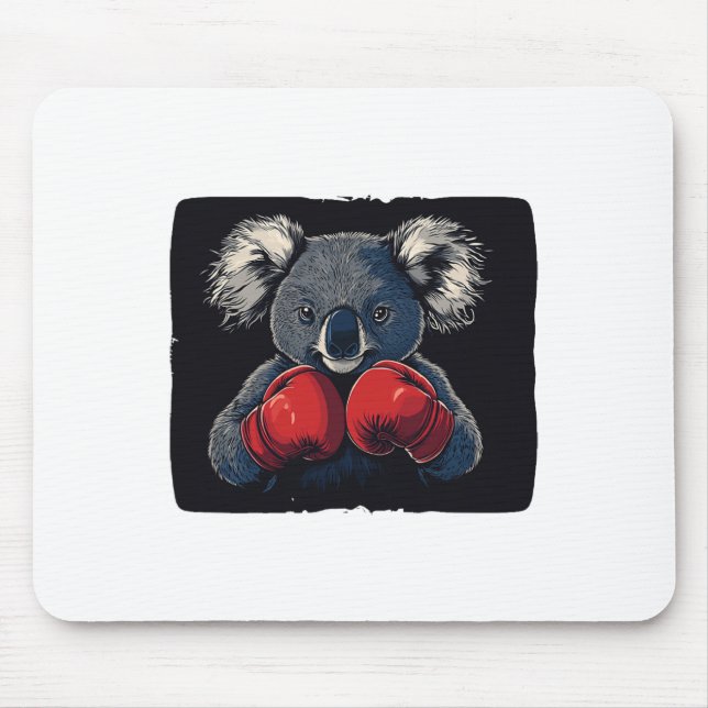 Kämpfe mit Koala-Bären in Handkostüm Mousepad (Vorne)
