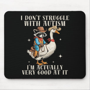 Kämpfe nicht mit Autismus Lustiger autistischer Co Mousepad