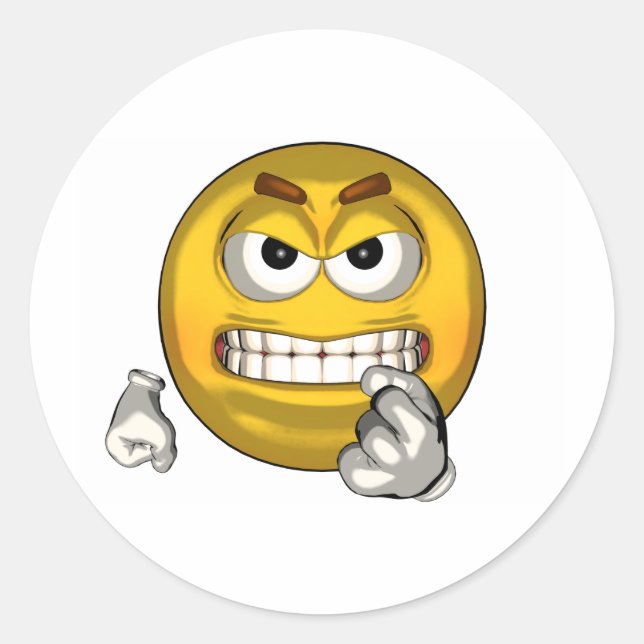 Kämpfe - Too Runder Aufkleber (Vorderseite)