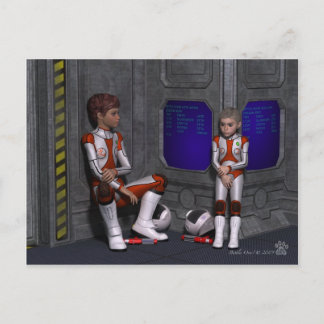 Kämpfe vorbei? postkarte