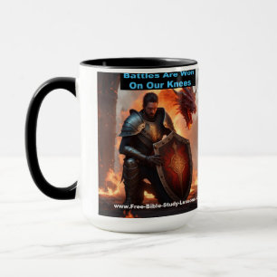 Kämpfe werden auf unserer Christlichen Jumbo-Tasse Tasse