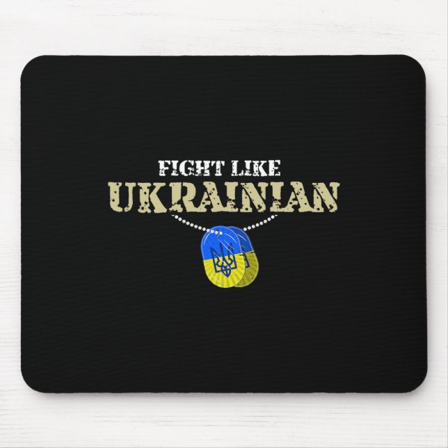 Kämpfe wie Ukrainer 1  Mousepad (Vorne)