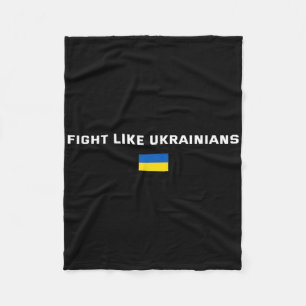 Kämpfe wie Ukrainer Unterstützung der Ukraine Fleecedecke