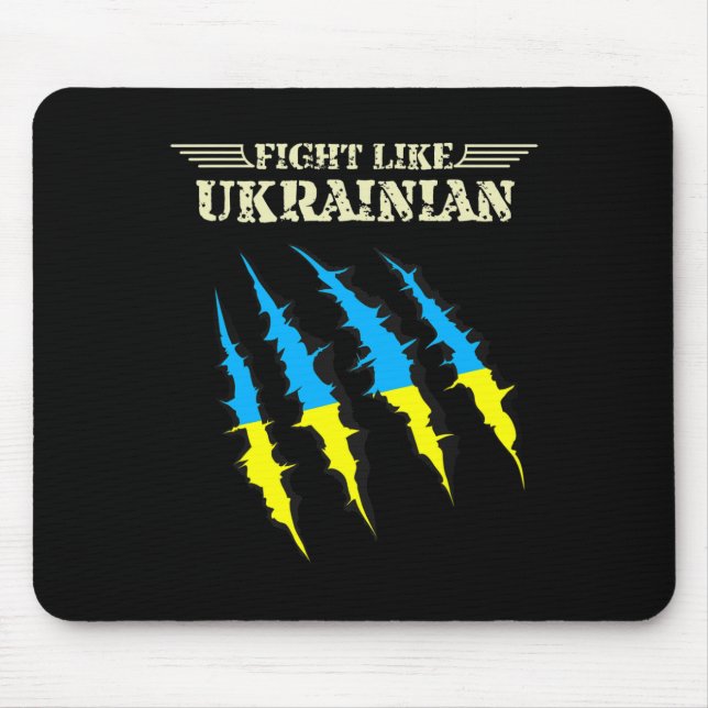 Kämpfe wie Ukrainisch 3  Mousepad (Vorne)