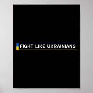 Kämpfe wie Ukrainische Ukrainisch Selenskyj Ukrain Poster