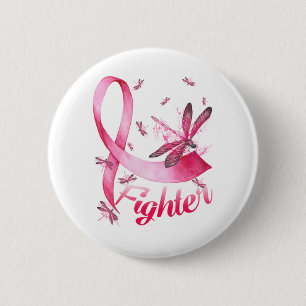 Kämpfen gegen den rosa Ribbon-Brustkrebs im Libel Button