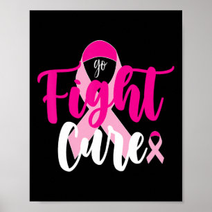 Kämpfen gegen die Heilung des rosa Ribbon Brustkre Poster