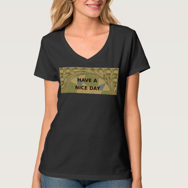 Kämpfen Sie Custom Women's Hanes Nano V-Neck T - S T-Shirt (Vorderseite)