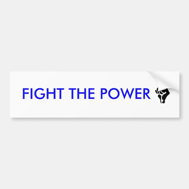 KÄMPFEN SIE DEN POWER AUTOAUFKLEBER (Vorne)
