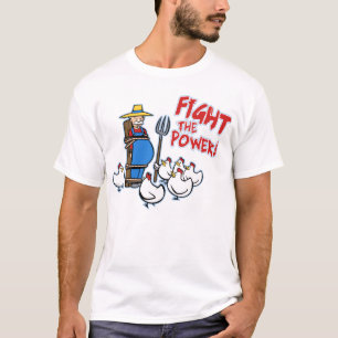 Kämpfen Sie den Power mit Hühnern! T-Shirt