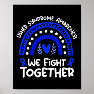 Kämpfen Sie gemeinsam Usher Syndrome Awareness Ush Poster