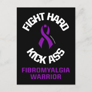 Kämpfen Sie hart... Fibro Postkarte