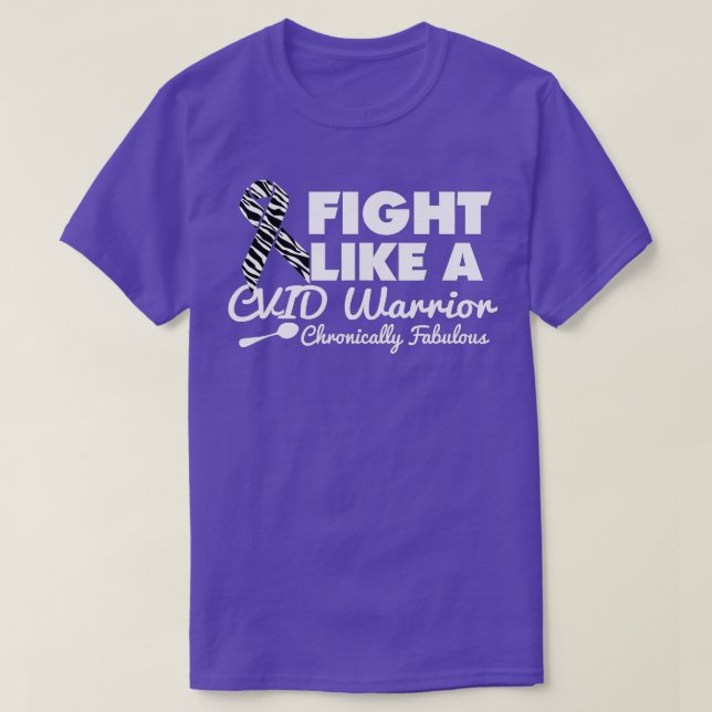 Kämpfen wie ein CVID-Krieger T-Shirt (Design vorne)