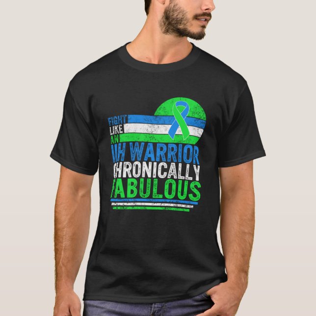 Kämpfen wie ein IIH Krieger Chronisch fabelhafte P T-Shirt (Vorderseite)