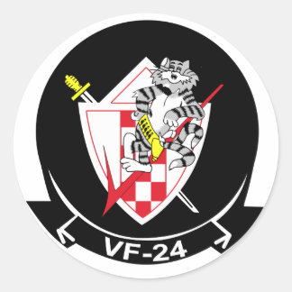 Kämpfende Abtrünniger VF-24 Runder Aufkleber