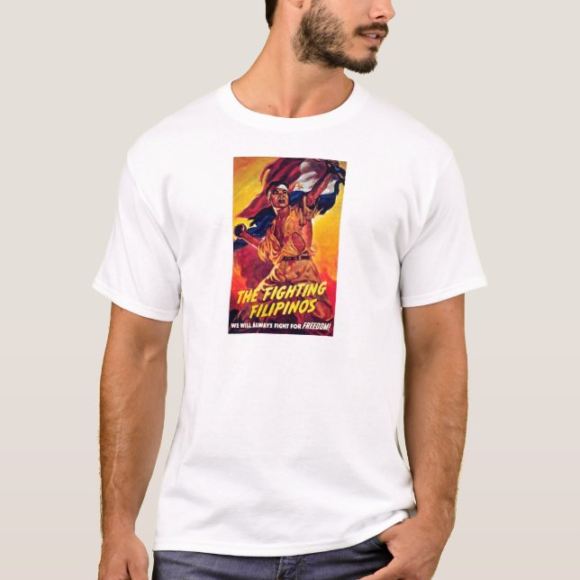 Kämpfende Filipinos - Pinoy Freiheit T-Shirt (Vorderseite)
