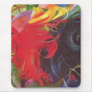 Kampfende Formen von Franz Marc, Vintage Fine Art Mousepad