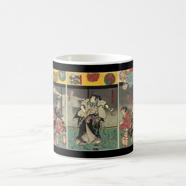 Kämpfende Geister und Schlangen C. 1850 der Kaffeetasse (Mittel)