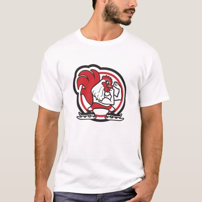 Kämpfende Hähne 1 T-Shirt (Vorderseite)