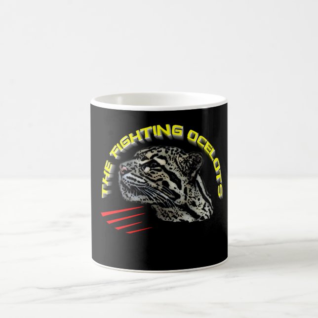 Kämpfende Ocelot-Tasse Kaffeetasse (Mittel)