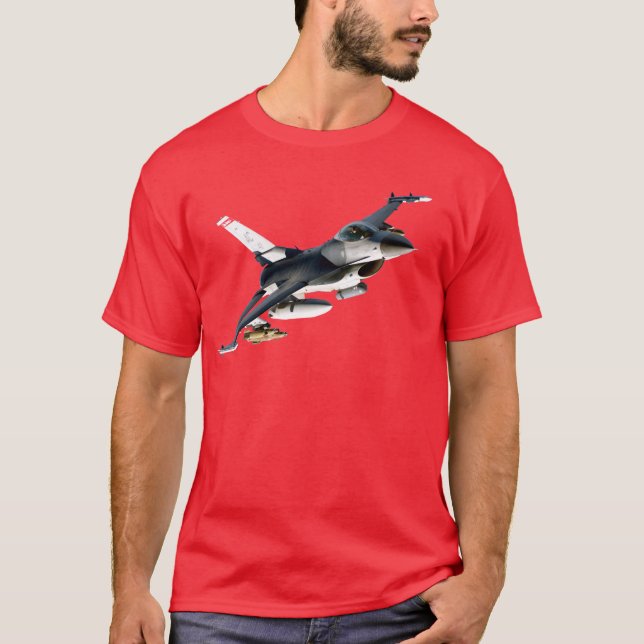Kämpfender Falke F-16 T-Shirt (Vorderseite)