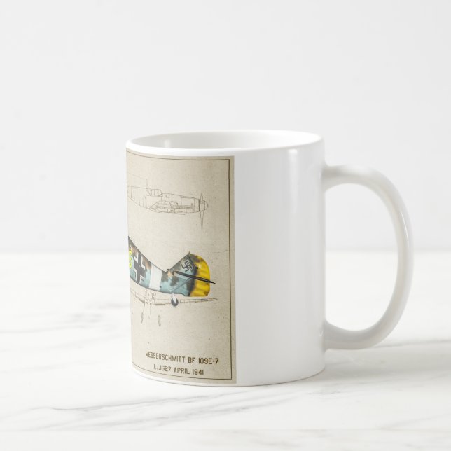 Kämpfer Bf109 Kaffeetasse (Rechts)