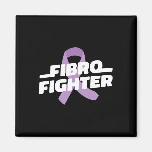Kämpfer - Fibromyalgie - Lila Band zur Aufklärung Magnet
