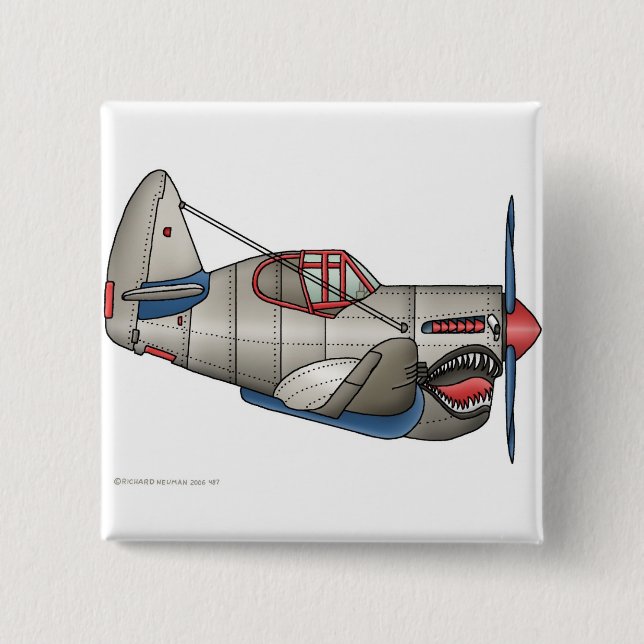 Kämpfer-Flugzeug-Buttone des Flugzeug-WW2 Button (Vorderseite)