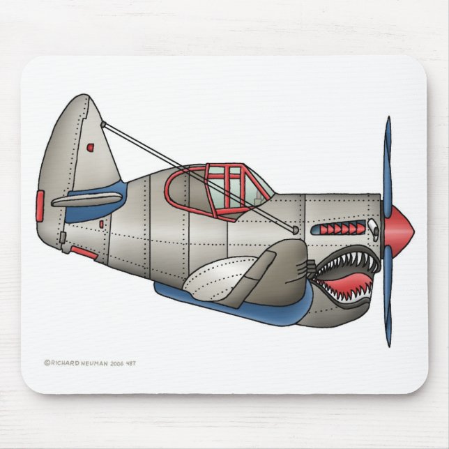 Kämpfer-Flugzeug-Mausunterlage des Flugzeug-WW2 Mousepad (Vorne)