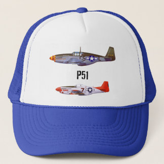 Kämpfer-Flugzeuge des Fernlastfahrer-Hutes p51 Truckerkappe