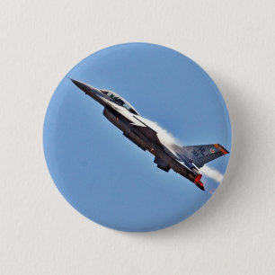 Kämpfer-Flugzeuge F 16s Jet Button
