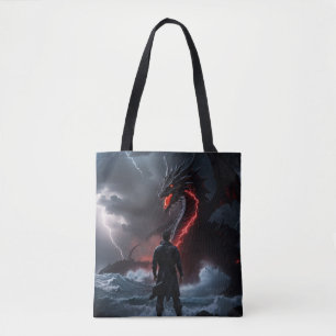 Kämpfer fordern Drachen heraus Tasche