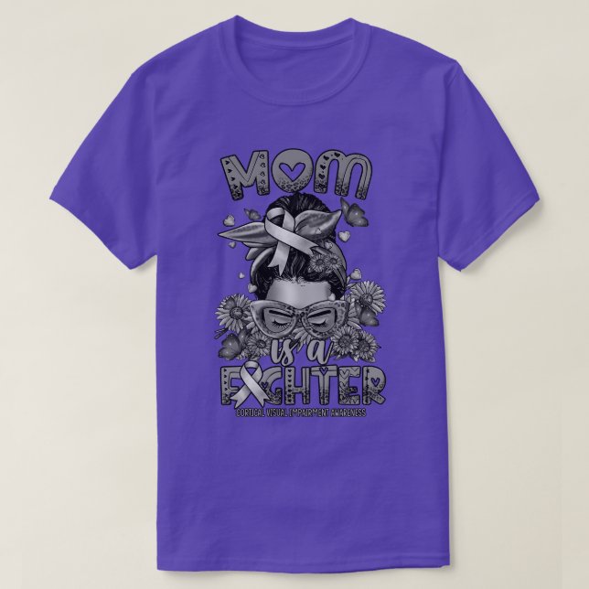 Kämpfer für kortikale Visuelle Mama T-Shirt (Design vorne)