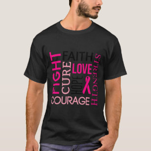Kämpfer gegen rosa Ribbon-Brustkrebs Überlebende T-Shirt