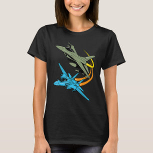 Kämpfer Jet Flugzeug Future Pilot Aviation Kids Bo T-Shirt