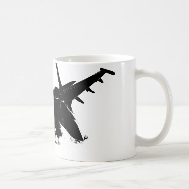 Kämpfer-Jet-TASSE! Kaffeetasse (Rechts)