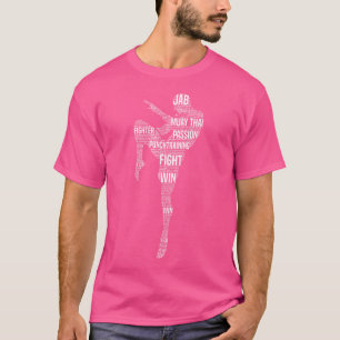 Kämpfer Kampfkünste Taekwondo Thai Boxing Muay The T-Shirt